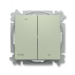 Žaluziový spínač č.1/0+1/0 ABB Zoni IP44 olivová 3559T-A88940 243
