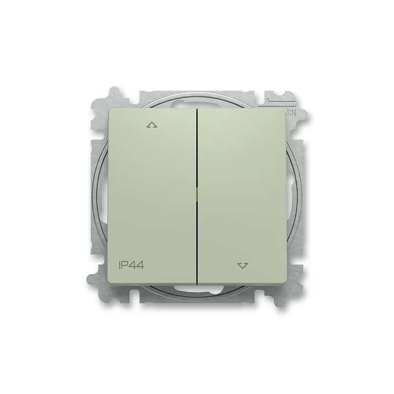 Žaluziový spínač č.1/0+1/0 ABB Zoni IP44 olivová 3559T-A88940 243