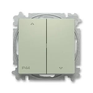 Žaluziový spínač č.1/0+1/0 ABB Zoni IP44 olivová 3559T-A88940 243