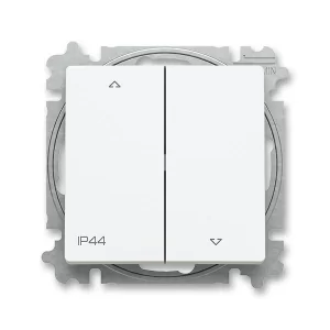 Žaluziový spínač č.1/0+1/0 ABB Zoni IP44 matná bílá 3559T-A88940 240