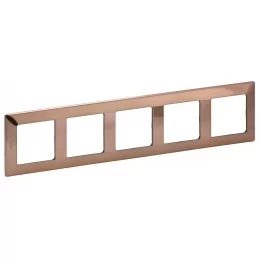 Pětirámeček Valena Life měď Legrand 754165