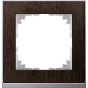 Rámeček Merten M-Pure Decor, Wenge/Aluminium Schneider MEG4010-3671