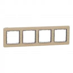 Čtyřrámeček Sedna Elements bříza Schneider SDD380804U