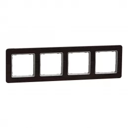 Čtyřrámeček Sedna Elements wenge Schneider SDD381804U