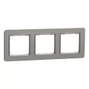 Trojrámeček Sedna Elements leštěný hliník Schneider SDD370803U