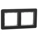 Dvojrámeček Sedna Elements leštěný titan Schneider SDD372802U
