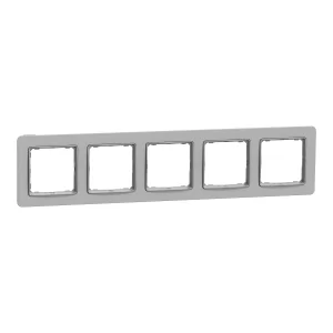 Pětinásobný rámeček Schneider Electric Sedna Elements v dekoru šedý kámen. Slouží k dokončení sestavy vypínačů a zásuvek Sedna Design/Elements; dekor je pouze vzhledová imitace, nejde o skutečný materiál.