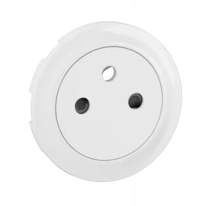 Kryt Céliane pro zásuvky 2P+T v bílé provedení Legrand. Slouží jako pohledová část kompletované instalace.