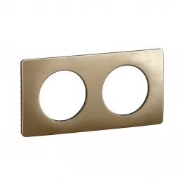 Dvojrámeček Céliane saténový bronz Legrand CP1602