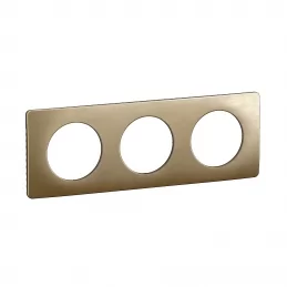 Trojrámeček Céliane saténový bronz Legrand CP1603