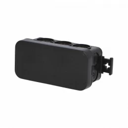 Elektroinstalační krabice na omítku 90×43×39 mm IP55 černá FAMATEL MiniBOX 3050-N