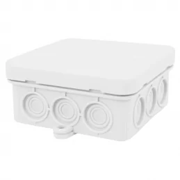 Elektroinstalační krabice na omítku 85×85×40 mm IP55 šedá FAMATEL K12 5002