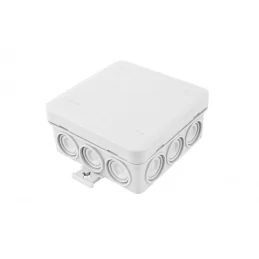 Elektroinstalační krabice na omítku 85×85×39 mm IP55 šedá FAMATEL MiniBOX 3052