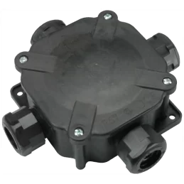 Elektroinstalační krabice ACIDUR 5p 144×144×67 mm IP67 černá SEZ 6455-27P/5