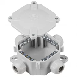 Elektroinstalační krabice ACIDUR 4p 125×125×45 mm IP67 šedá SEZ 6455-12 5.P/2