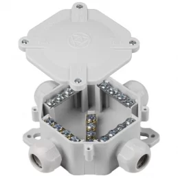 Elektroinstalační krabice ACIDUR 5p 125×125×45 mm IP67 šedá SEZ 6455-11 5.P/2