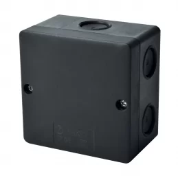 Elektroinstalační krabice na povrch 81×81×54 mm IP66 UV černá KOPOS KSK 80 FA