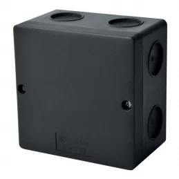 Elektroinstalační krabice na povrch 101×101×47 mm IP66 UV černá KOPOS KSK 100 FA
