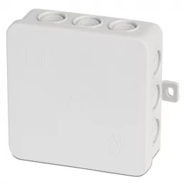 Elektroinstalační krabice na omítku 100×100×40 mm IP54 šedá F-Tronic E114