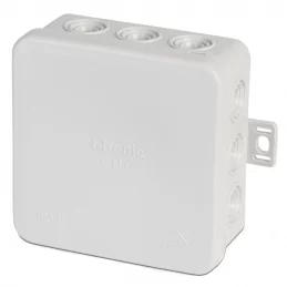 Elektroinstalační krabice na omítku 85×85×40 mm IP54 šedá F-Tronic E113
