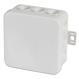 Elektroinstalační krabice na omítku 75×75×40 mm IP54 šedá F-Tronic E125