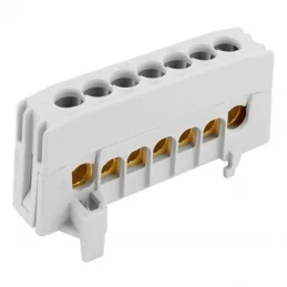 Krytý fázový rozbočovací můstek A 7-F2 7×16 mm² 63 A IP20 šedý na DIN ELEMAN 1001830