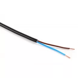Kabel H05VV-F (CYSY) 2×1,5 černá
