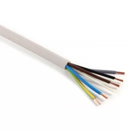 Kabel H05VV-F (CYSY) 5×1 bílá