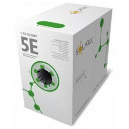 Internetový datový kabel CAT5E UTP PVC Eca 305 m/box SOLARIX 27655141