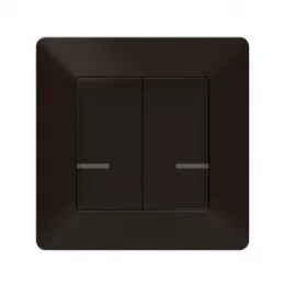 Dvojitý bezdrátový chytrý vypínač Legrand Valena Life with Netatmo černý 756387