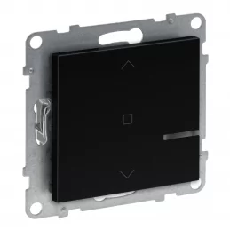 Chytrý žaluziový spínač Legrand Suno with Netatmo s N vodičem černý 722478