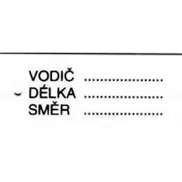 Kabelový štítek A Perfekt Vodič / Délka / Směr 30 × 65 mm 12