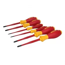 Sada VDE šroubováků Wiha SoftFinish electric slimFix 6 dílů 2×3 profily 46694