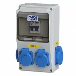 Zásuvková kombinace MIN 4× 230 V N.G. Elektro SJ 31 6965 MN.01