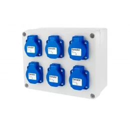 Zásuvková krabice AcquaBOX 6x 230 V 16 A IP54 Famatel 3066
