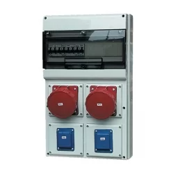Zásuvková rozvodnice CEE 32 A + CEE 16 A + 2x 230 V SCAME BLOCK 632.3122-111F2