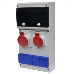 Zásuvková rozvodnice CEE 32 A + CEE 16 A + 4x 230 V SCAME BLOCK 632.31WW-111F2