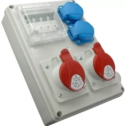 Zásuvková rozvodnice 2x 230 V + CEE 16 A + CEE 32 A IP44 SEZ ROS-I 1603