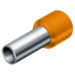 Lisovací dutinka izolovaná 0,5 mm², délka 8 mm, oranžová, Technik Elektro DI 0,5- 8 ORANŽOVÁ