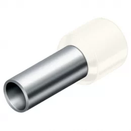 Lisovací dutinka izolovaná 0,75 mm², délka 8 mm, bílá, Technik Elektro DI 0,75-8 BÍLÁ