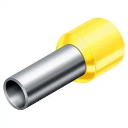 Lisovací dutinka izolovaná 1 mm², délka 8 mm, žlutá, Technik Elektro DI 1,0- 8 ŽLUTÁ