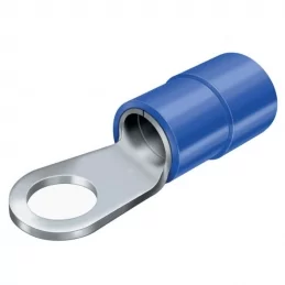 Lisovací očková koncovka izolovaná 1,5–2,5 mm², M6, modrá, Technik Elektro OI 2,5-M 6 MODRÁ