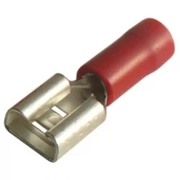 Poloizolovaná plochá objímka Faston 6,3×0,8 mm, pro vodič 0,5–1,5 mm², Technik Elektro OPP 1,5-68