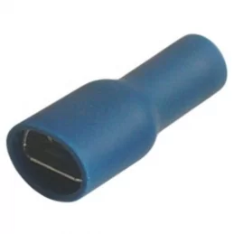 Celoizolovaná plochá objímka Faston 6,3×0,8 mm, pro vodič 4–6 mm², Technik Elektro OPC 6-68