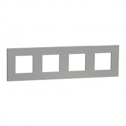 Čtyřrámeček Unica Deco Essentials Aluminium Schneider NU600830