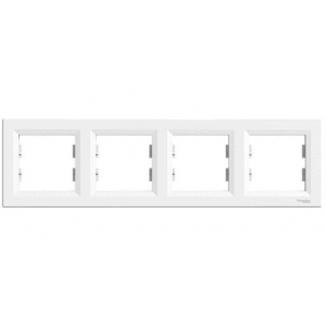 Čtyřrámeček Asfora bílá od Schneider EPH5800421 přináší elegantní a minimalistický design, který se skvěle hodí do každého interiéru. Je vyroben z odolného plastu, což zajišťuje dlouhou životnost a snadnou údržbu. Instalace je rychlá a jednoduchá, což oceníte při renovacích. Tento stylový prvek je kompatibilní s širokou škálou vypínačů a zásuvek, ideální pro moderní domácnosti hledající spojení estetiky a funkčnosti.