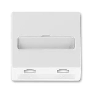 Kryt zásuvky telefonní dvojnásobné ABB Classic 5013C-A00215 B1 v jasně bílé barvě spojuje moderní design a vysokou funkčnost. Ideální pro domácnosti i kanceláře, umožňuje připojení dvou telefonních zařízení a snadnou instalaci na přístroj 5013U. Vyroben z odolných materiálů, zaručuje dlouhou životnost a spolehlivost. Obohaťte svůj interiér stylovým prvkem, který podtrhne jeho estetiku a přidá praktickou hodnotu.