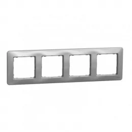 Čtyřrámeček Sedna Design aluminium Schneider SDD313804