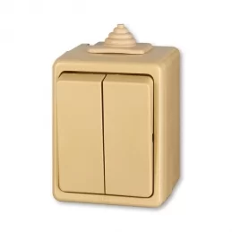 Přepínač sériový, řazení 5, IP44 béžová ABB Praktik